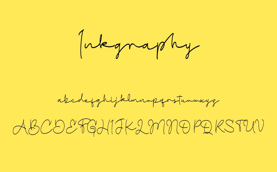 Inkgraphy font