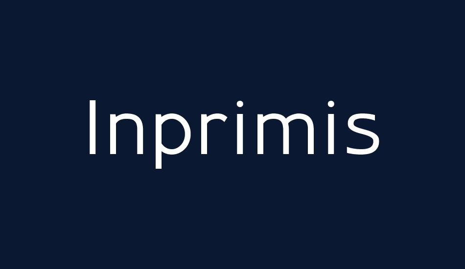 ınprimis-free font big