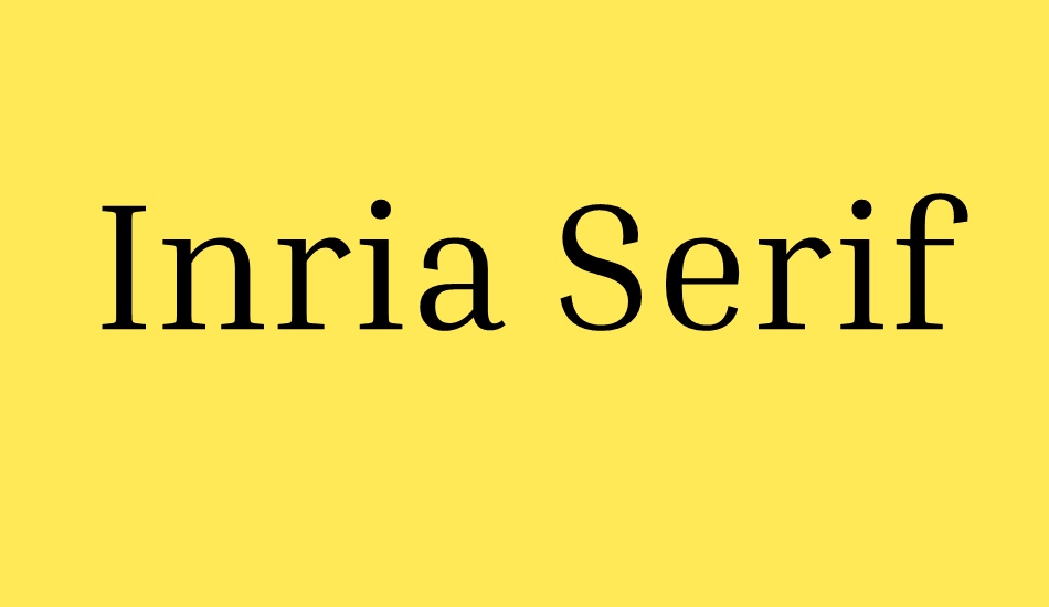 ınria-serif font big
