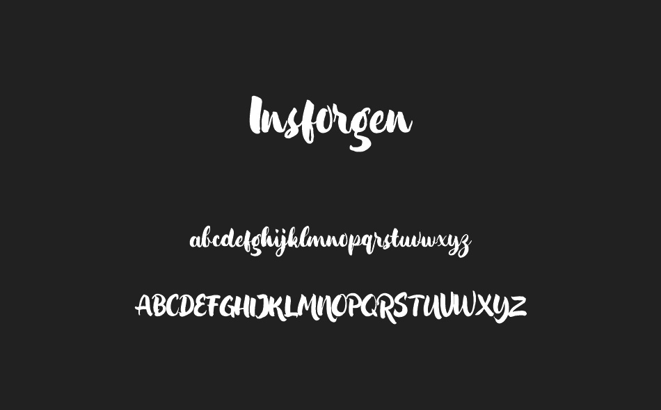 Insforgen font