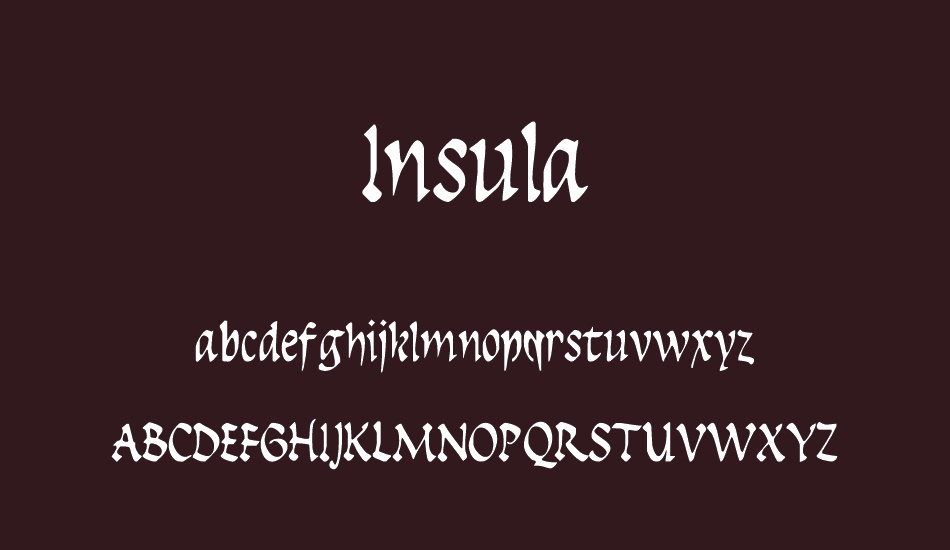 ınsula font
