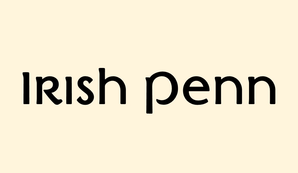 ırish-penny font big