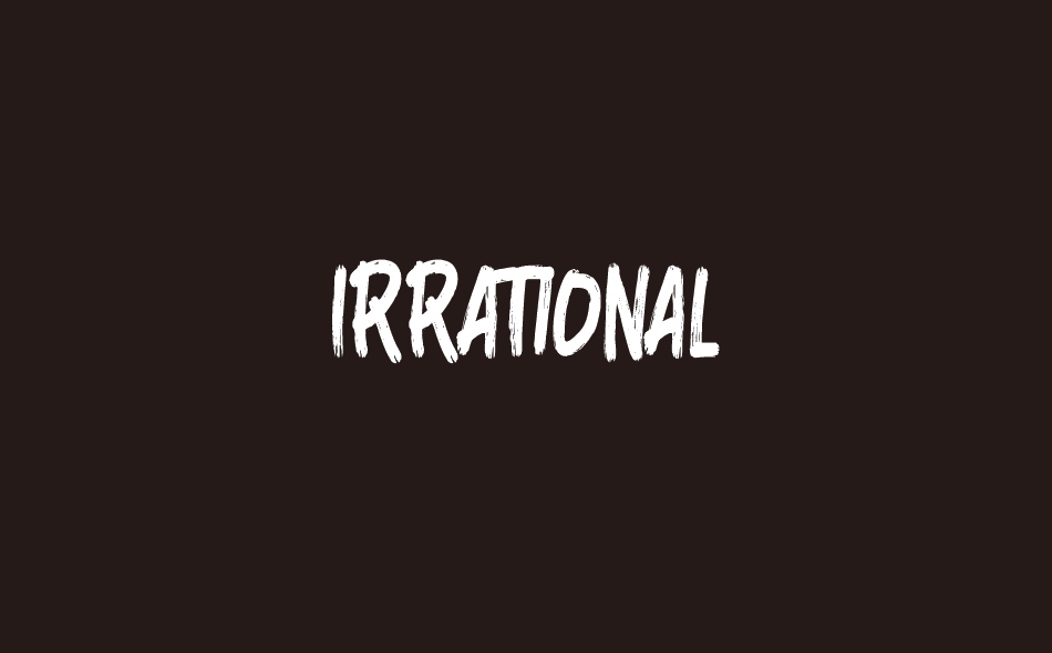 Irrational font big