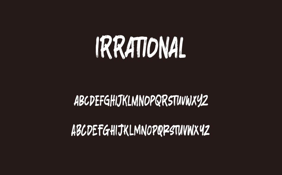 Irrational font