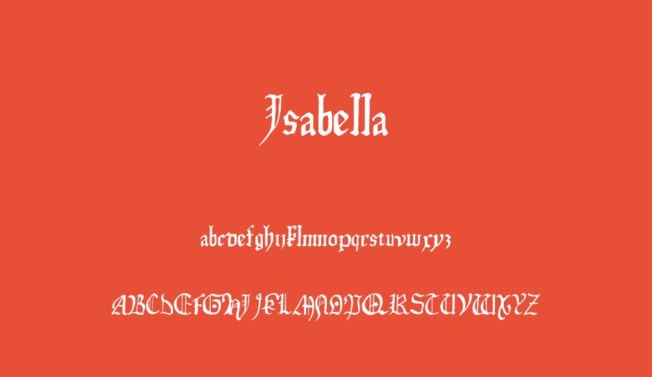 ısabella font
