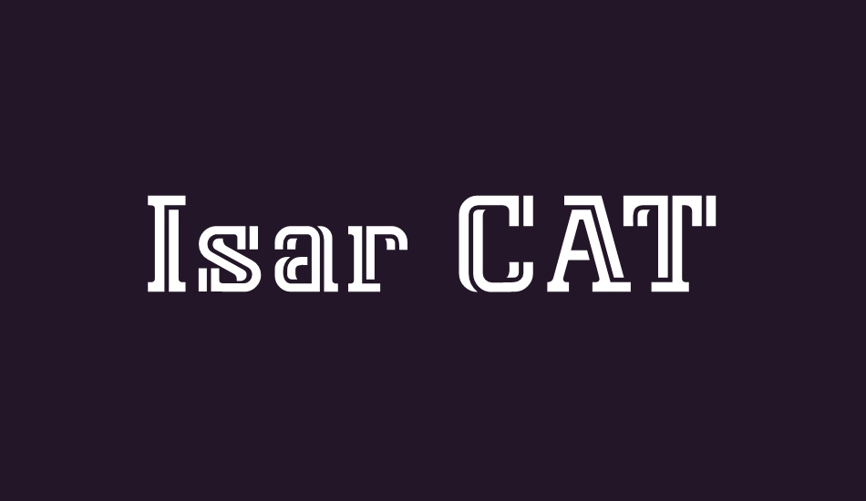 ısar-cat font big