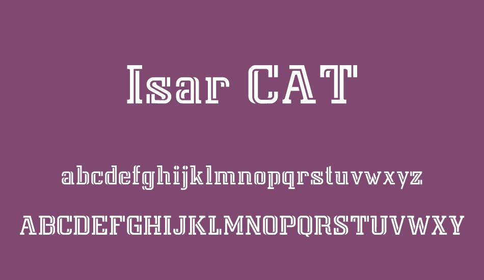ısar-cat font