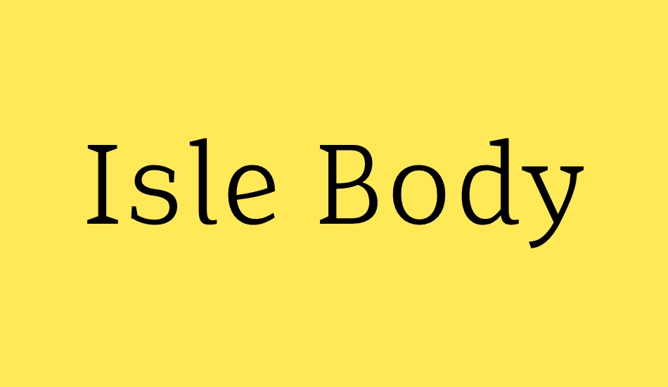 ısle-body-personal-use font big