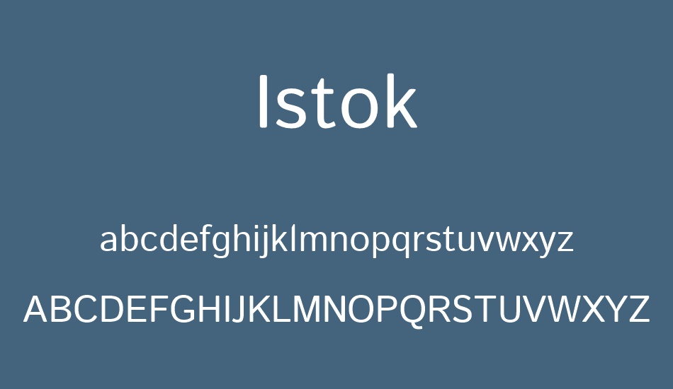 ıstok font