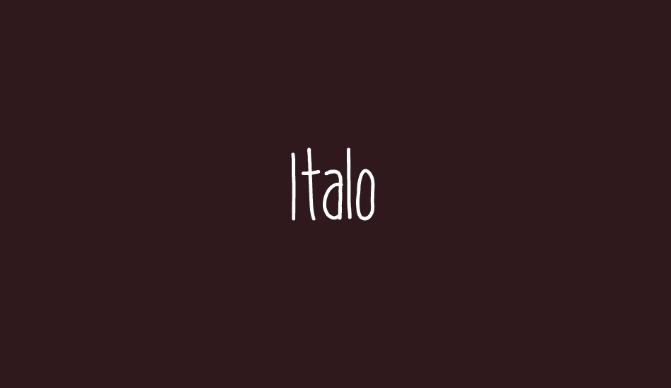 ıtalo-regular font big