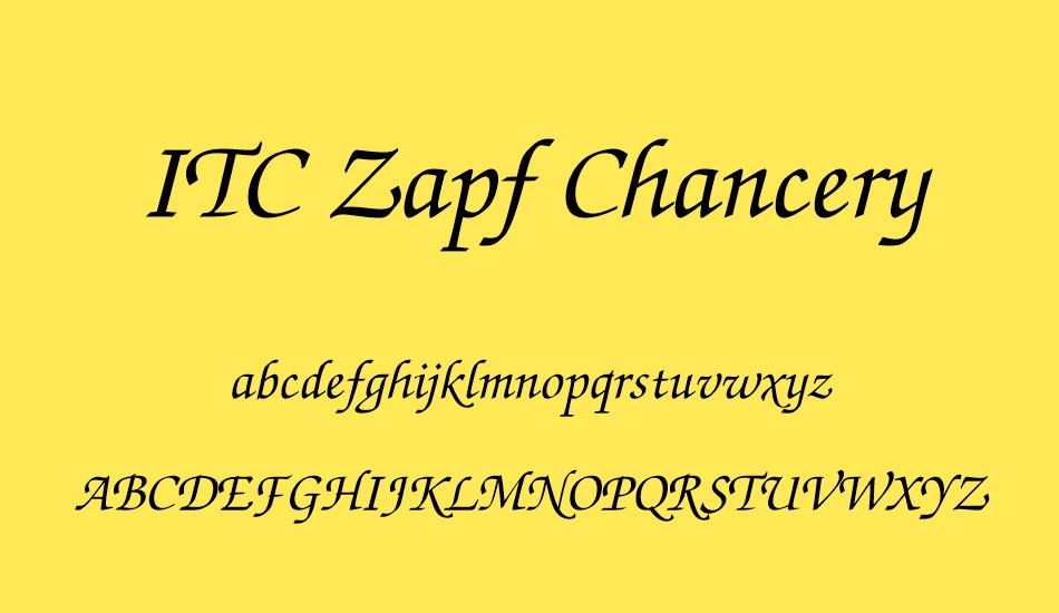 ıtc-zapf-chancery font