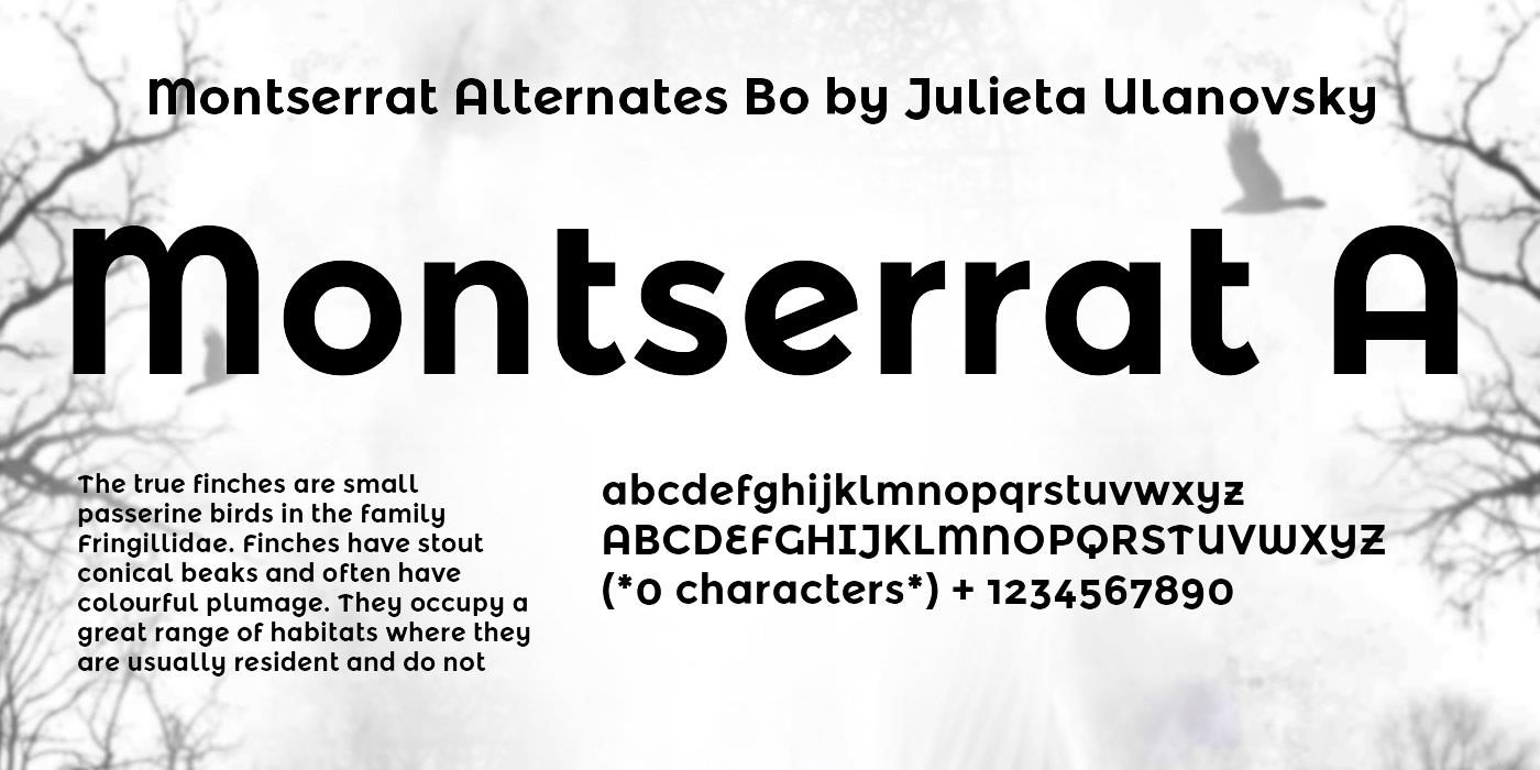 Шрифт montserrat alternates