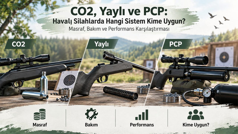 CO2, Yaylı ve PCP Havalı Silahlarda Hangi Sistem Kime Uygun