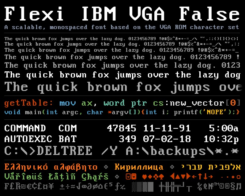 Flexi IBM VGA False