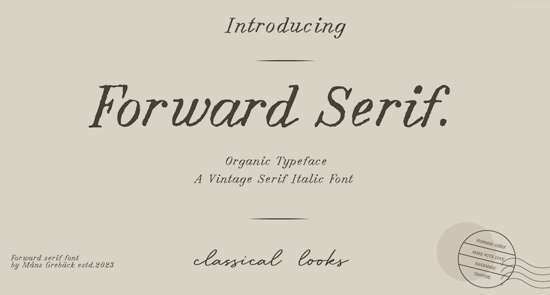 Forward Serif