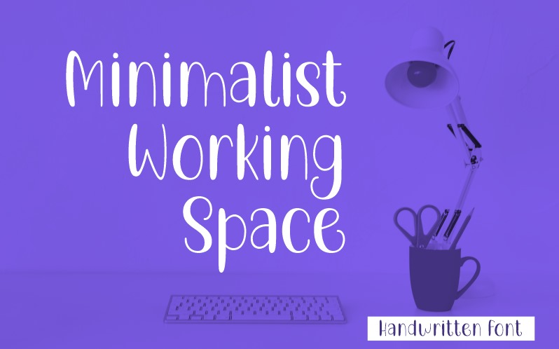 Minimalist Working Space